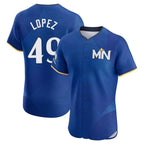Johmsee M.Twins #49 Pablo Lopez Player Royal City Connect Limited Elite Home Stitched Jerseys