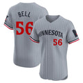 Johmsee M.Twins #56 Josh Bell Player Gray Home Limited Elite Stitched Jerseys