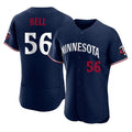 Johmsee M.Twins #56 Josh Bell Player Navy Replica Home Limited Elite Stitched Jerseys