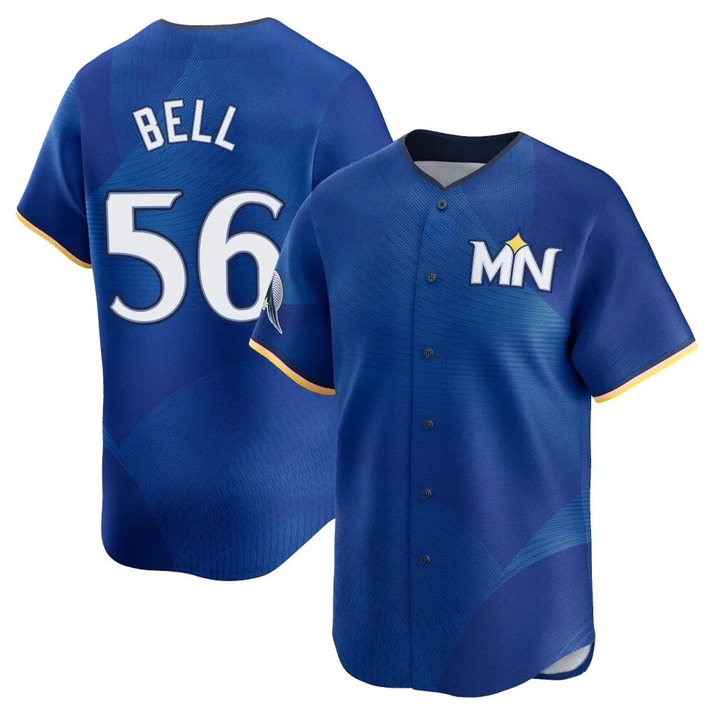 Johmsee M.Twins #56 Josh Bell Player Royal City Connect Limited Home Stitched Jerseys