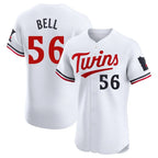 Johmsee M.Twins #56 Josh Bell Player White Home Limited Stitched Jerseys