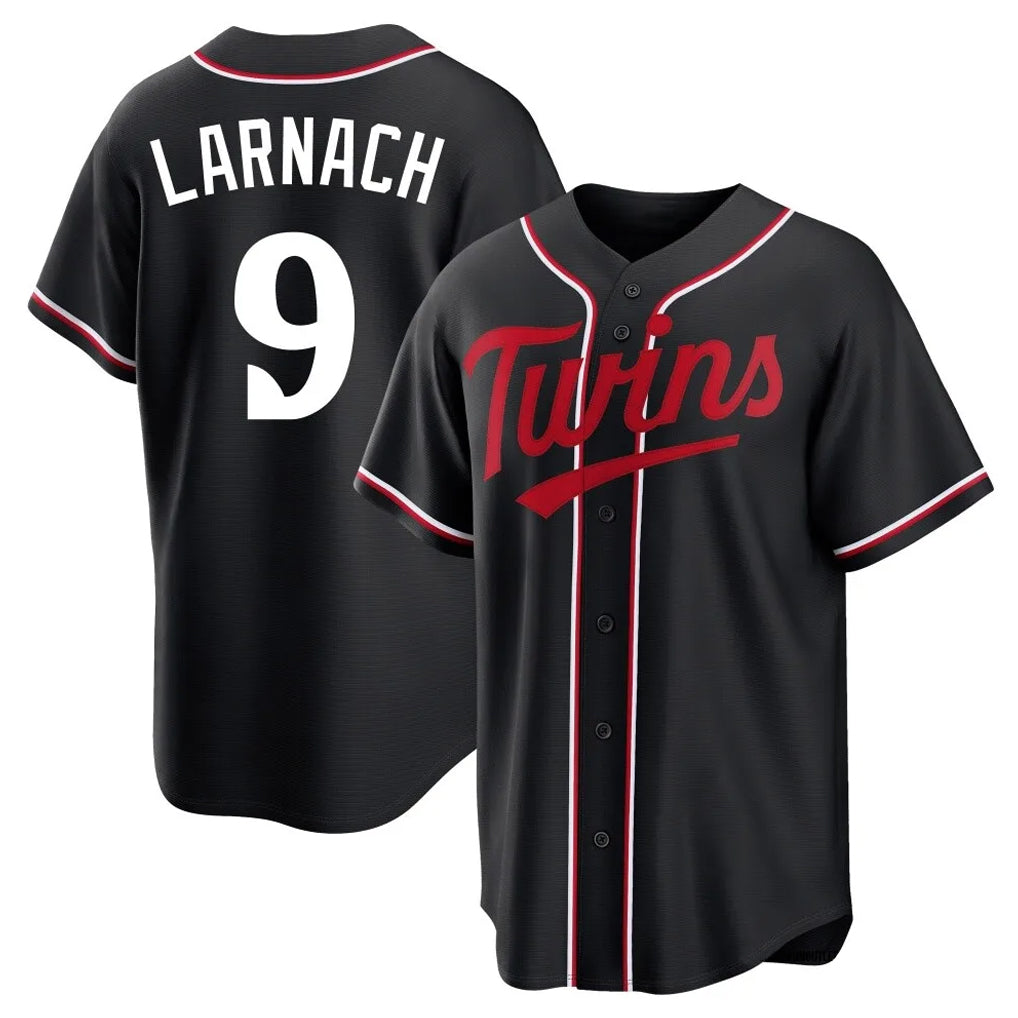 Johmsee M.Twins #9 Trevor Larnach Player Black Fashion Out Home Limited Stitched Jerseys