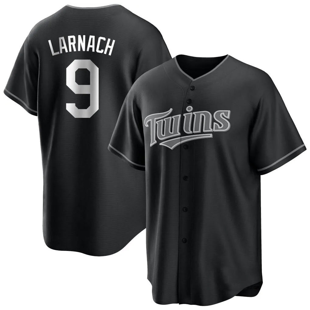 Johmsee M.Twins #9 Trevor Larnach Player Black Home Game Stitched Jerseys