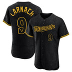 Johmsee M.Twins #9 Trevor Larnach Player Black Snake Skin City Home Limited Elite Stitched Jerseys