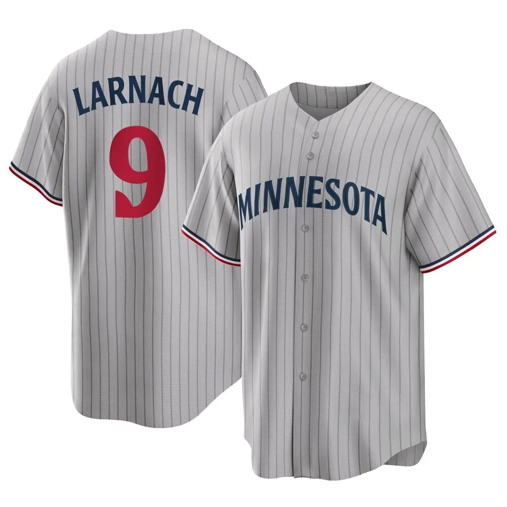 Johmsee M.Twins #9 Trevor Larnach Player Gray Game Limited Home Stitched Jerseys