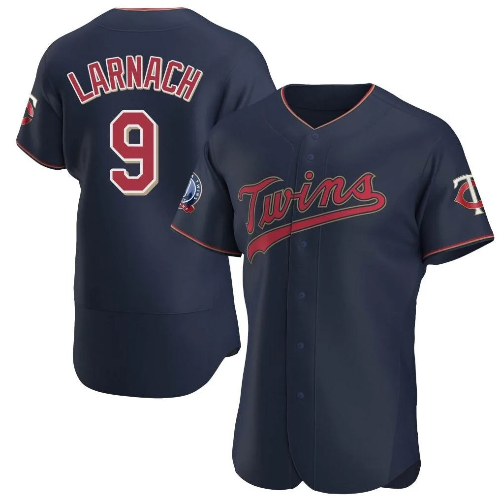 Johmsee M.Twins #9 Trevor Larnach Player Navy 60th Home Limited Elite Stitched Jerseys