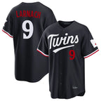 Johmsee M.Twins #9 Trevor Larnach Player Navy Home Game Stitched Jerseys