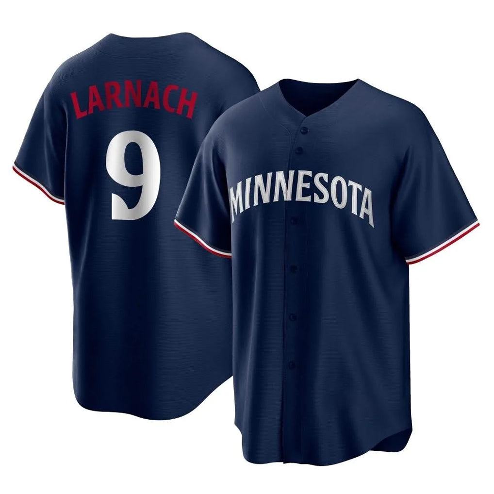 Johmsee M.Twins #9 Trevor Larnach Player Navy Replica Alternate Home Stitched Jerseys