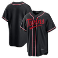 Johmsee M.Twins ## Twins Blank Player Black Fashion Out Home Limited Stitched Jerseys