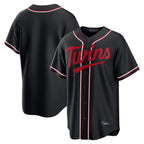 Johmsee M.Twins ## Twins Blank Player Black Fashion Out Home Limited Stitched Jerseys