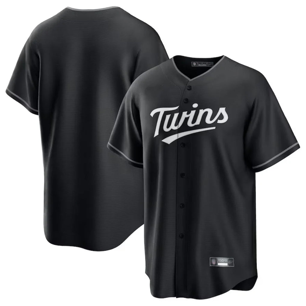 Johmsee M.Twins ## Twins Blank Player Black Home Game Stitched Jerseys