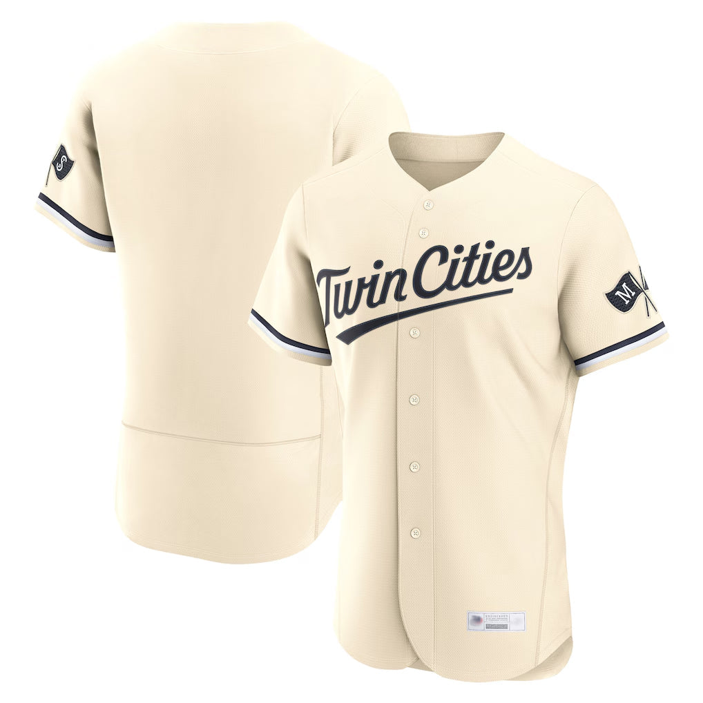 Johmsee M.Twins ## Twins Blank Player Cream Home Limited Elite Stitched Jerseys