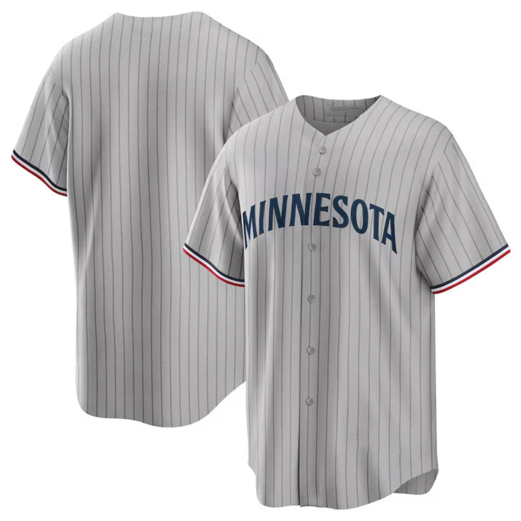 Johmsee M.Twins ## Twins Blank Player Gray Game Limited Home Stitched Jerseys