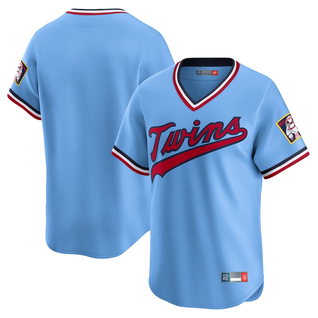 Johmsee M.Twins ## Twins Blank Player Light Blue Throwback Cooperstown Collection Limited T-shirt Stitched Jerseys