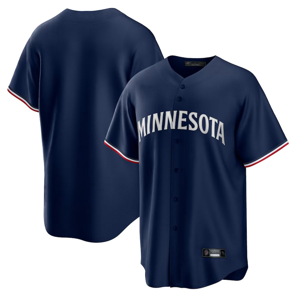 Johmsee M.Twins ## Twins Blank Player Navy Replica Alternate Home Stitched Jerseys