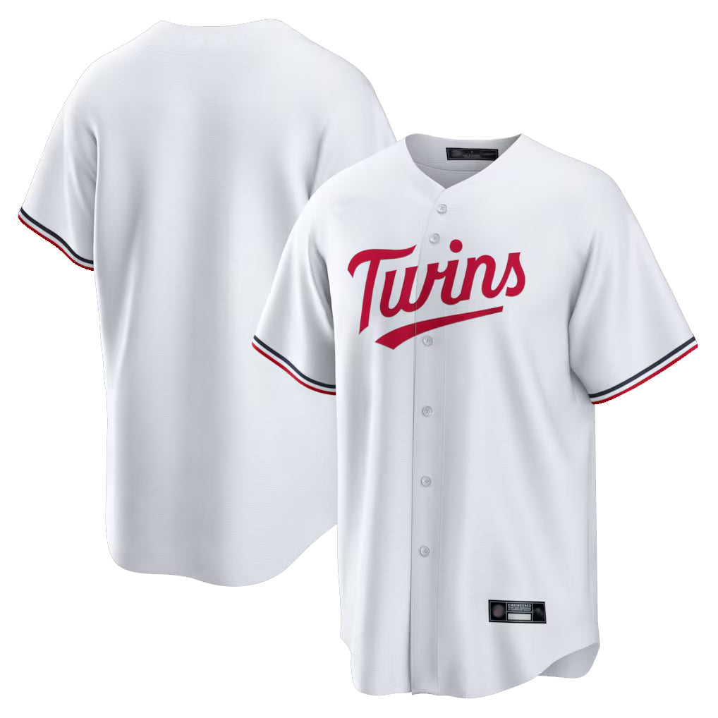 Johmsee M.Twins ## Twins Blank Player White Home Game Stitched Jerseys