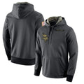Johmsee MN.Vikings Gray Pullover Hoodies Home Game Blank Player Stitched Jerseys