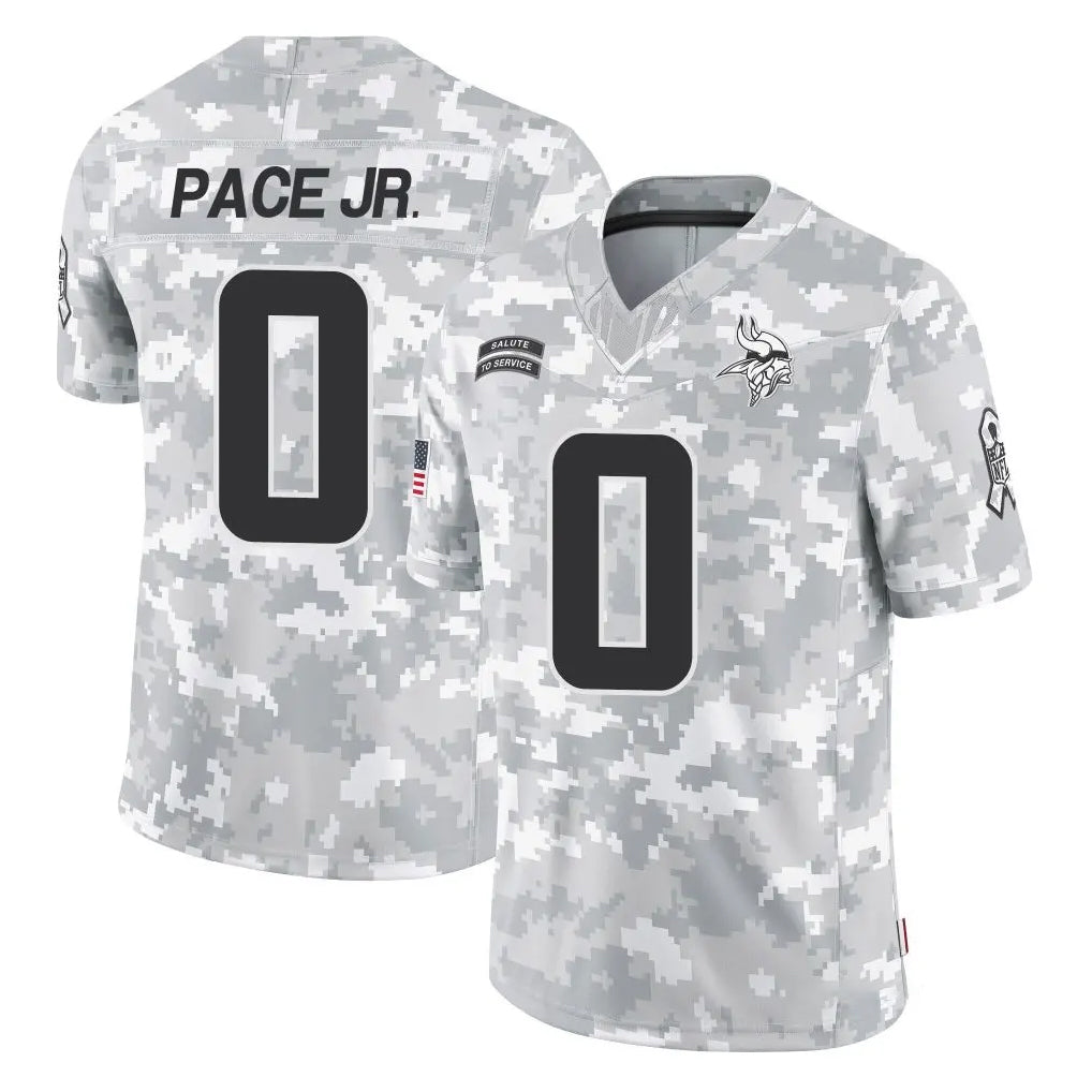 Johmsee MN.Vikings #0 Ivan Pace Jr. Player Arctic Camo Salute To Service Limited Game Stitched Jerseys