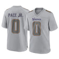Johmsee MN.Vikings #0 Ivan Pace Jr. Player Gray Atmosphere Fashion Home Game Stitched Jerseys