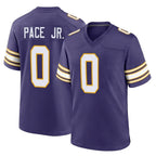 Johmsee MN.Vikings #0 Ivan Pace Jr. Player Purple Classic Home Game Stitched Jerseys