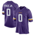 Johmsee MN.Vikings #0 Ivan Pace Jr. Player Purple Home Game Stitched Jerseys