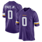 Johmsee MN.Vikings #0 Ivan Pace Jr. Player Purple Home Game Stitched Jerseys