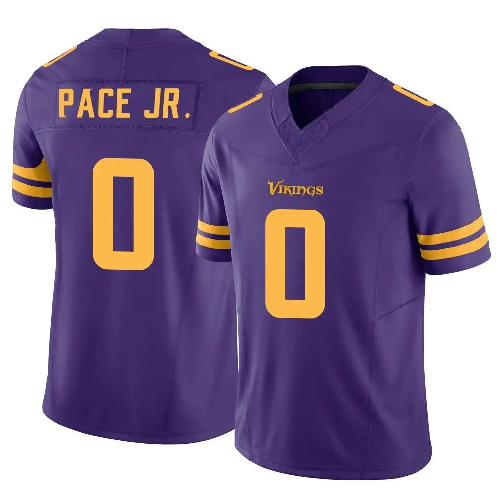 Johmsee MN.Vikings #0 Ivan Pace Jr. Player Purple Limited Alternate Vapor F.U.S.E. Home Game Stitched Jerseys
