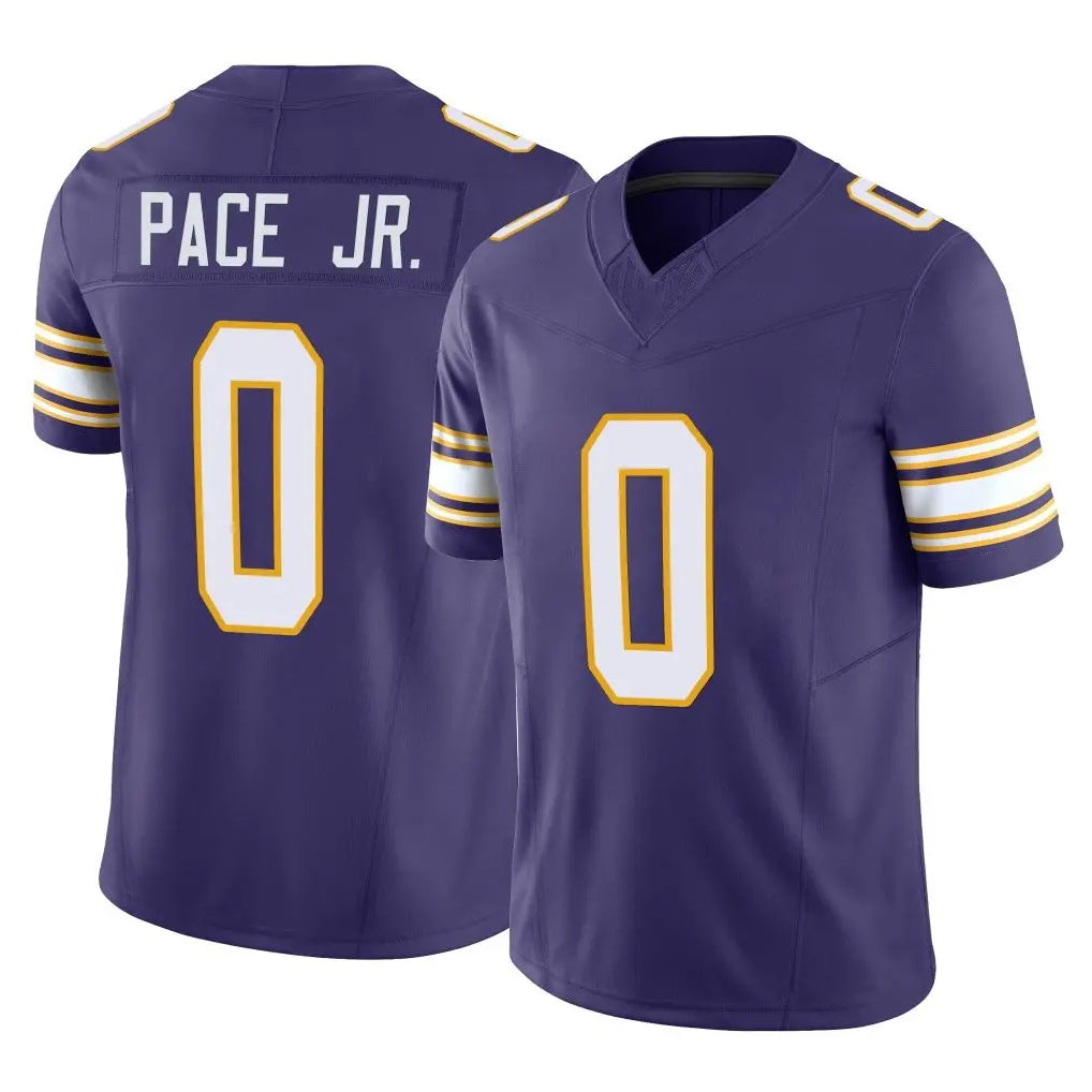 Johmsee MN.Vikings #0 Ivan Pace Jr. Player Purple Limited Classic Vapor F.U.S.E. Home Game Stitched Jerseys