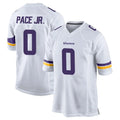 Johmsee MN.Vikings #0 Ivan Pace Jr. Player White Home Game Stitched Jerseys