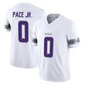 Johmsee MN.Vikings #0 Ivan Pace Jr. Player White Limited Alternate Vapor F.U.S.E. Home Game Stitched Jerseys