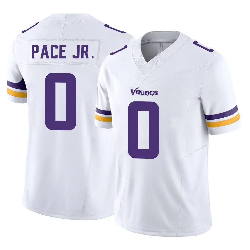 Johmsee MN.Vikings #0 Ivan Pace Jr. Player White Limited Vapor F.U.S.E. Home Game Stitched Jerseys
