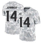 Johmsee MN.Vikings #14 Jauan Jennings Player Arctic Camo Salute To Service Limited Game Stitched Jerseys