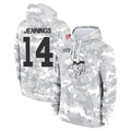 Johmsee MN.Vikings #14 Jauan Jennings Player Arctic Camo Salute to Service Pullover Hoodies Limited Game Stitched Jerseys