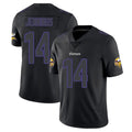 Johmsee MN.Vikings #14 Jauan Jennings Player Black Impact LImited Home Game Stitched Jerseys