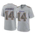 Johmsee MN.Vikings #14 Jauan Jennings Player Gray Atmosphere Fashion Home Game Stitched Jerseys