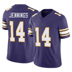 Johmsee MN.Vikings #14 Jauan Jennings Player Purple Limited Classic Vapor F.U.S.E. Home Game Stitched Jerseys
