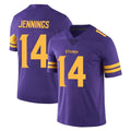 Johmsee MN.Vikings #14 Jauan Jennings Player Purple Limited Color Rush Home Game Stitched Jerseys