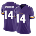 Johmsee MN.Vikings #14 Jauan Jennings Player Purple Limited Vapor F.U.S.E. Home Game Stitched Jerseys