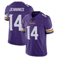 Johmsee MN.Vikings #14 Jauan Jennings Player Purple Limited Vapor Untouchable Home Game Stitched Jerseys