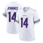 Johmsee MN.Vikings #14 Jauan Jennings Player White Alternate Home Game Stitched Jerseys