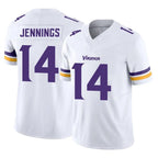 Johmsee MN.Vikings #14 Jauan Jennings Player White Limited Vapor F.U.S.E. Home Game Stitched Jerseys