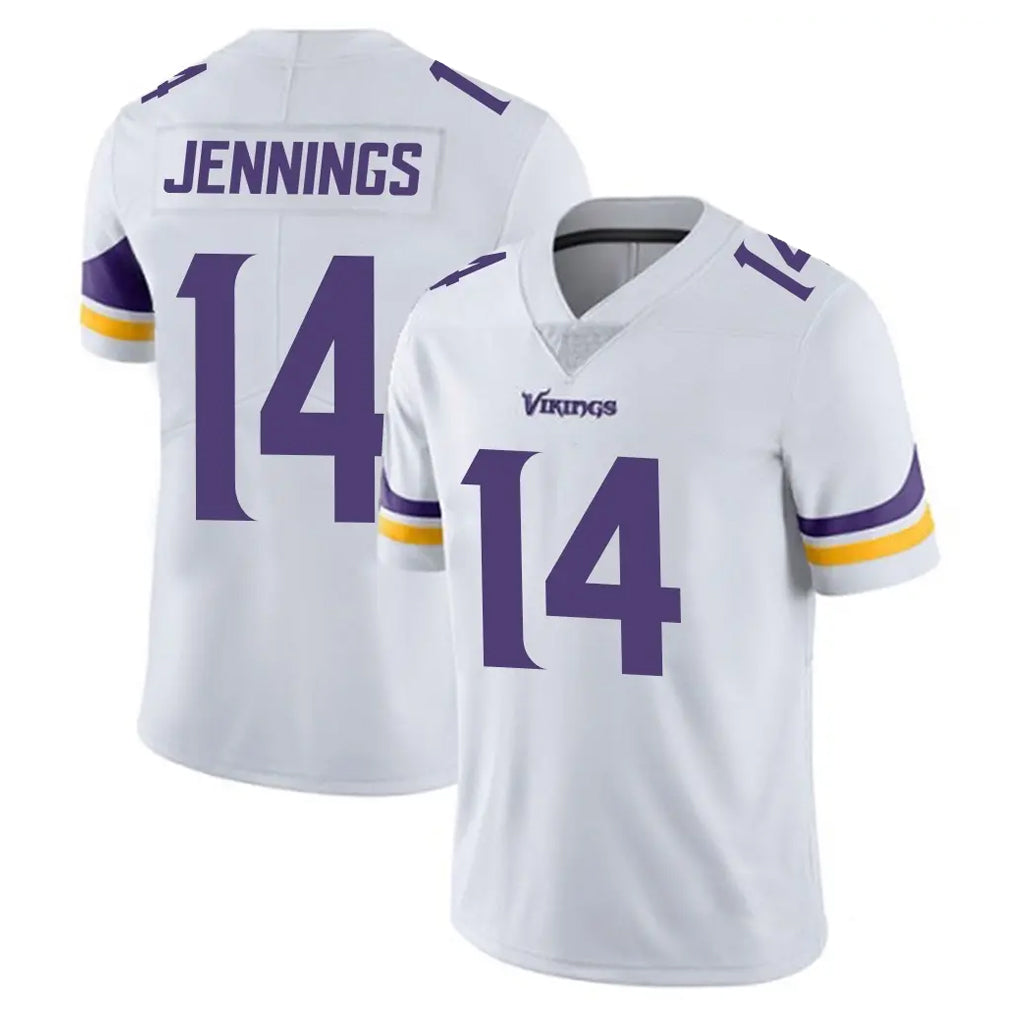Johmsee MN.Vikings #14 Jauan Jennings Player White Limited Vapor Untouchable Home Game Stitched Jerseys