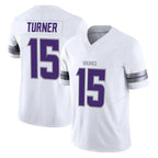 Johmsee MN.Vikings #15 Dallas Turner Player White Limited Alternate Vapor F.U.S.E. Home Game Stitched Jerseys
