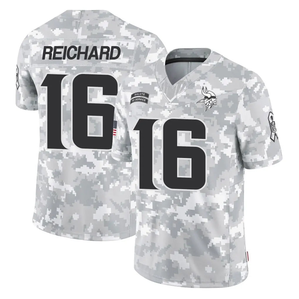 Johmsee MN.Vikings #16 Will Reichard Player Arctic Camo Salute To Service Limited Game Stitched Jerseys