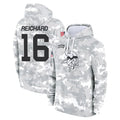 Johmsee MN.Vikings #16 Will Reichard Player Arctic Camo Salute to Service Pullover Hoodies Limited Game Stitched Jerseys