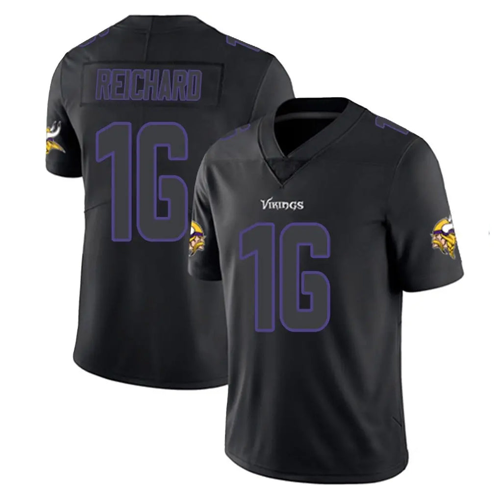 Johmsee MN.Vikings #16 Will Reichard Player Black Impact LImited Home Game Stitched Jerseys