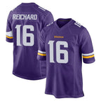 Johmsee MN.Vikings #16 Will Reichard Player Purple Home Game Stitched Jerseys