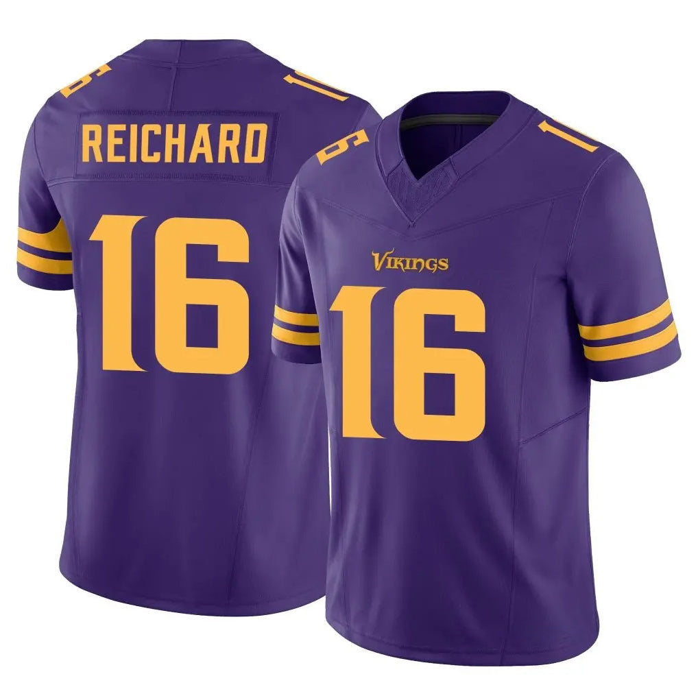 Johmsee MN.Vikings #16 Will Reichard Player Purple Limited Alternate Vapor F.U.S.E. Home Game Stitched Jerseys