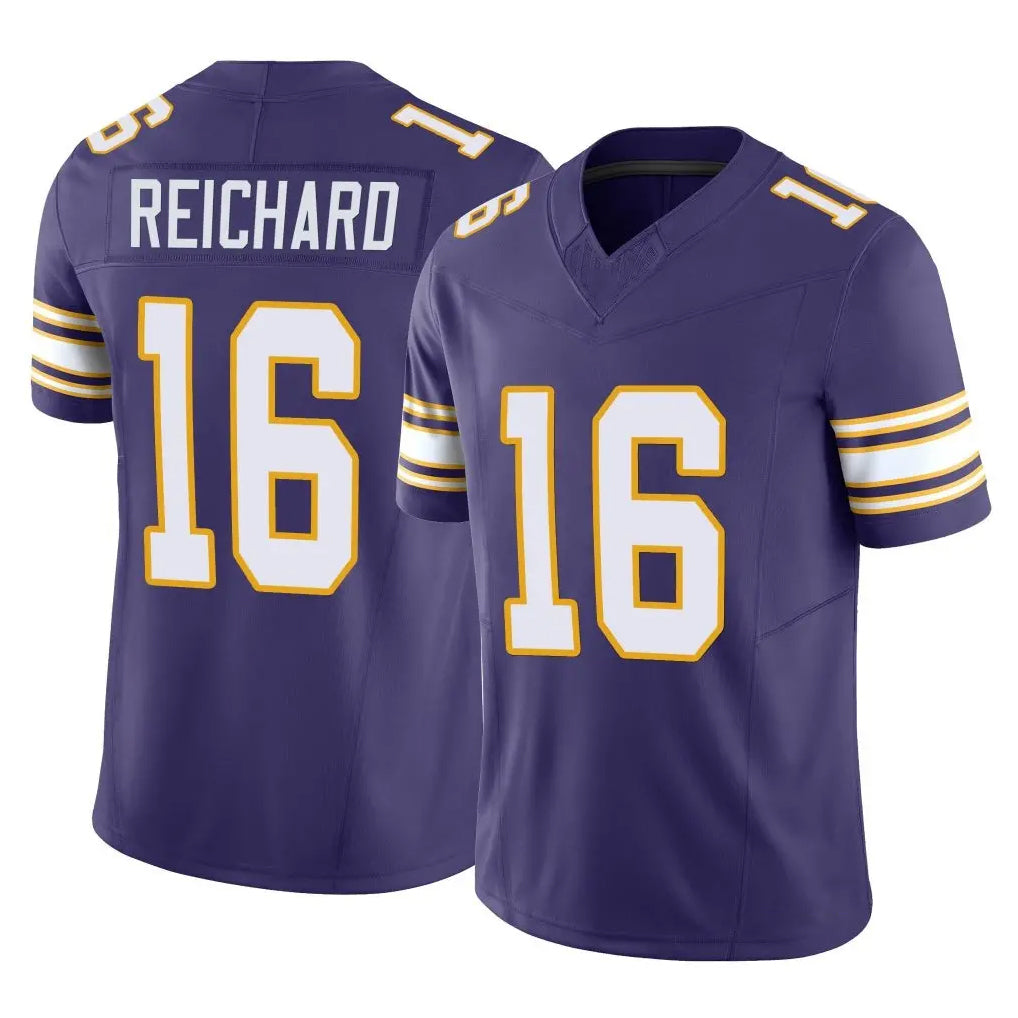 Johmsee MN.Vikings #16 Will Reichard Player Purple Limited Classic Vapor F.U.S.E. Home Game Stitched Jerseys