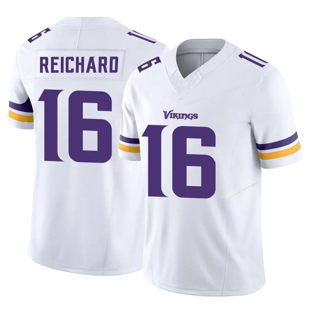 Johmsee MN.Vikings #16 Will Reichard Player White Limited Vapor F.U.S.E. Home Game Stitched Jerseys